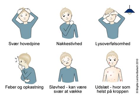 symptomer på meningitis